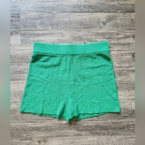 Free People Beach Vibrant Green Athletic Knit Shorts